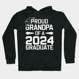 Proud Grandpa of a 2024 Graduate Senior Class Family Graduation Hoodie